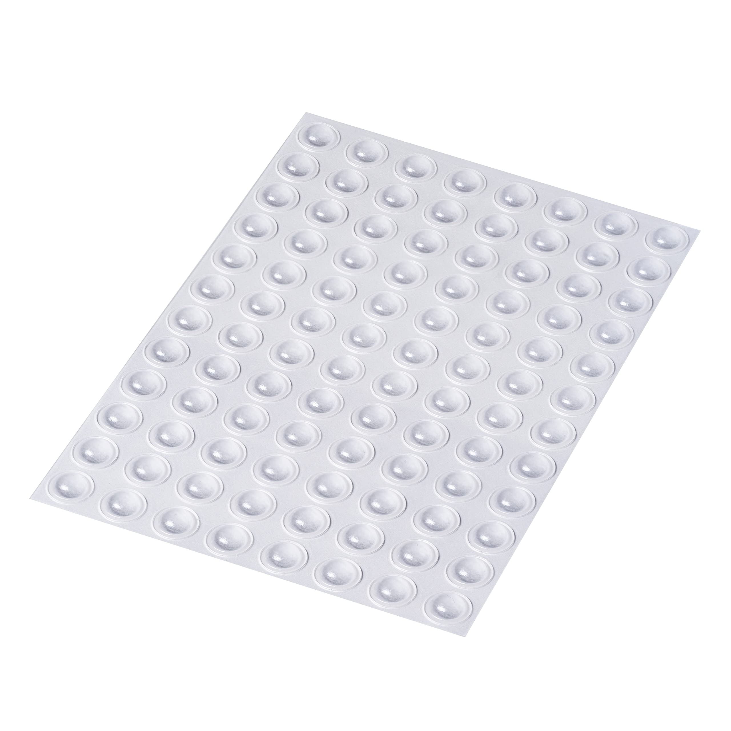 Happy Bananas Clear Self Adhesive Domed Bumper Dots, Rubber Feet For Cabinet Doors, Coasters, Chopping Boards, Crafts - 10Mm X 3.1Mm (96)