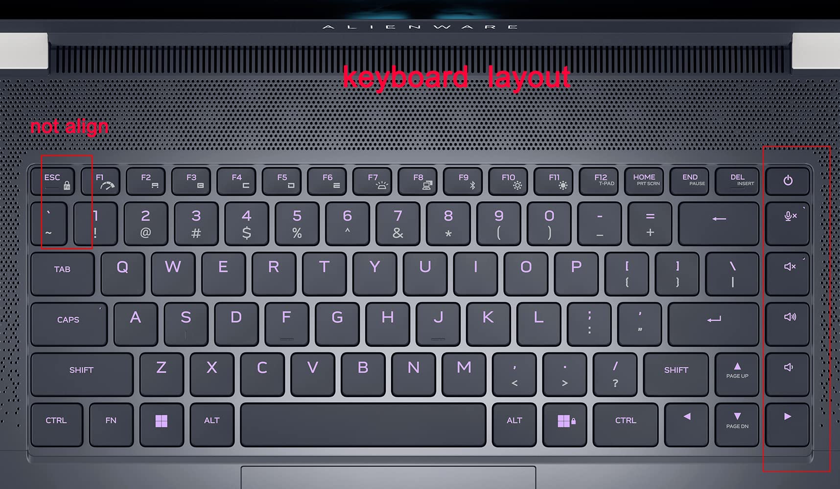 TPU Keyboard Cover Protective Skin Compatible for Dell Alienware x14 R1 Gaming Laptop 14