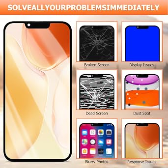 Soft OLED for iPhone 13 Pro Max Screen Replacement for iPhone 13 Pro Max LCD Display A2643 A2484 A2641 A2644 A2645 Screen Digitizer Touch Assembly Repair Part+Video