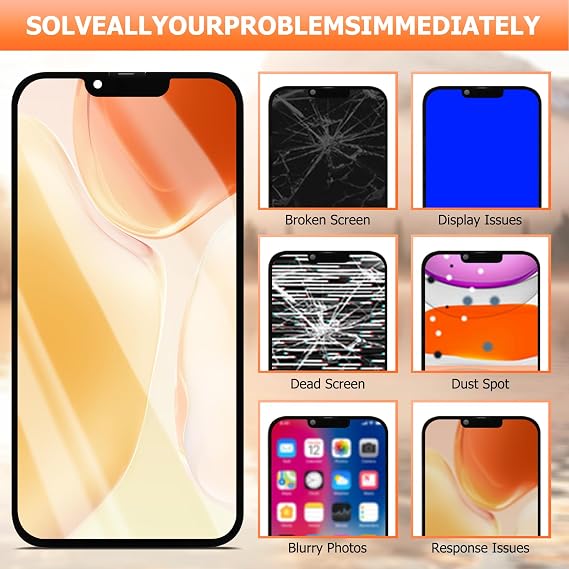 Soft OLED for iPhone 13 Pro Max Screen Replacement for iPhone 13 Pro Max LCD Display A2643 A2484 A2641 A2644 A2645 Screen Digitizer Touch Assembly Repair Part+Video