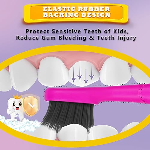 Miniatura 3 de Compatible con cabezales de repuesto para cepillos de dientes eléctricos Burst Kids con tapas de cubierta antipolvo, perfecto para cepillo de