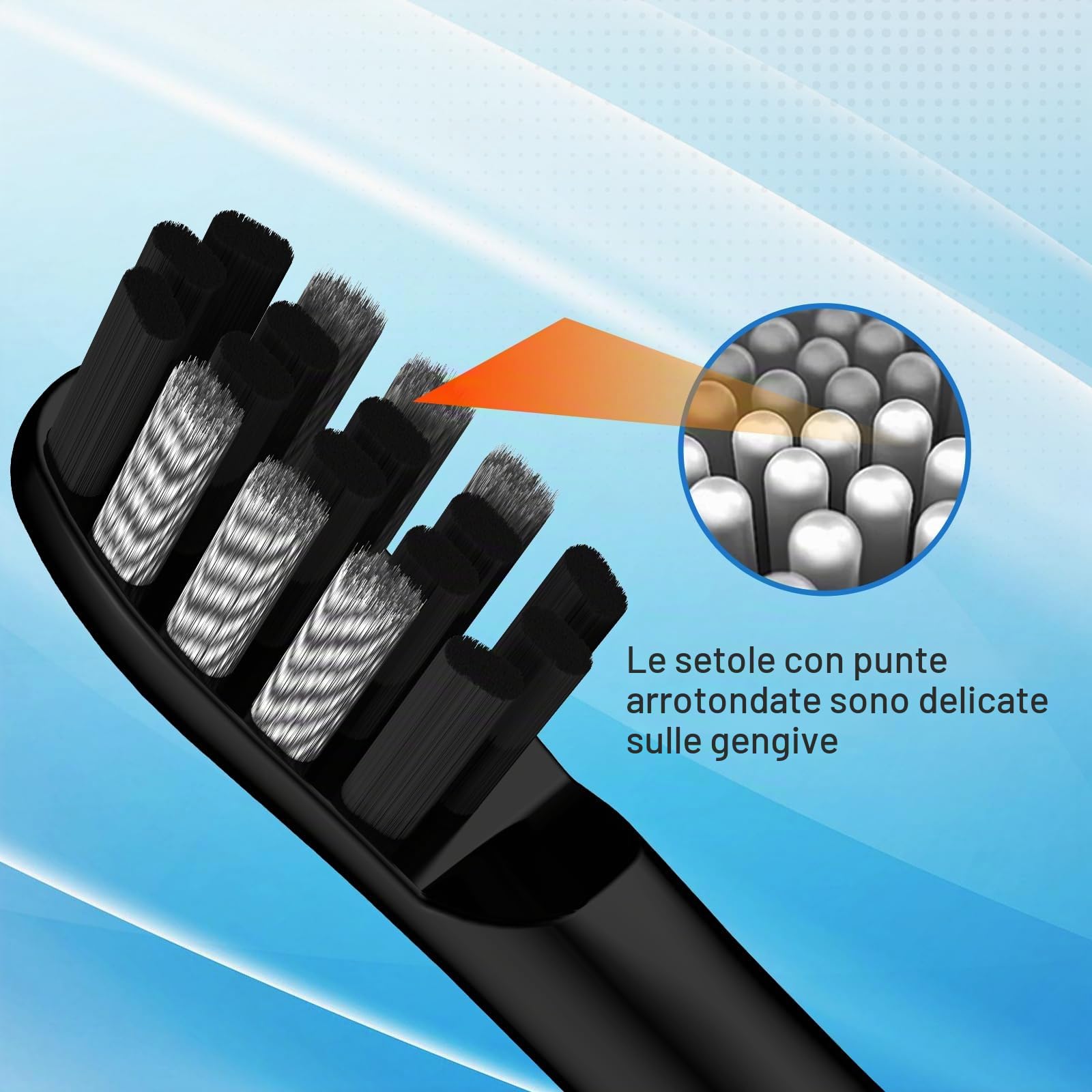 Testine compatibili con spazzolino da denti Colgate 360 Sonic Power al carbone