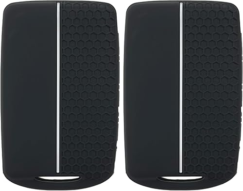 Miniatura 2 de Funda de goma de silicona para llavero compatible con Mazda 3 6 CX-30 CX-5 CX-9 CX-50 2019-2024 (negronegro, 4 botonessilicona)