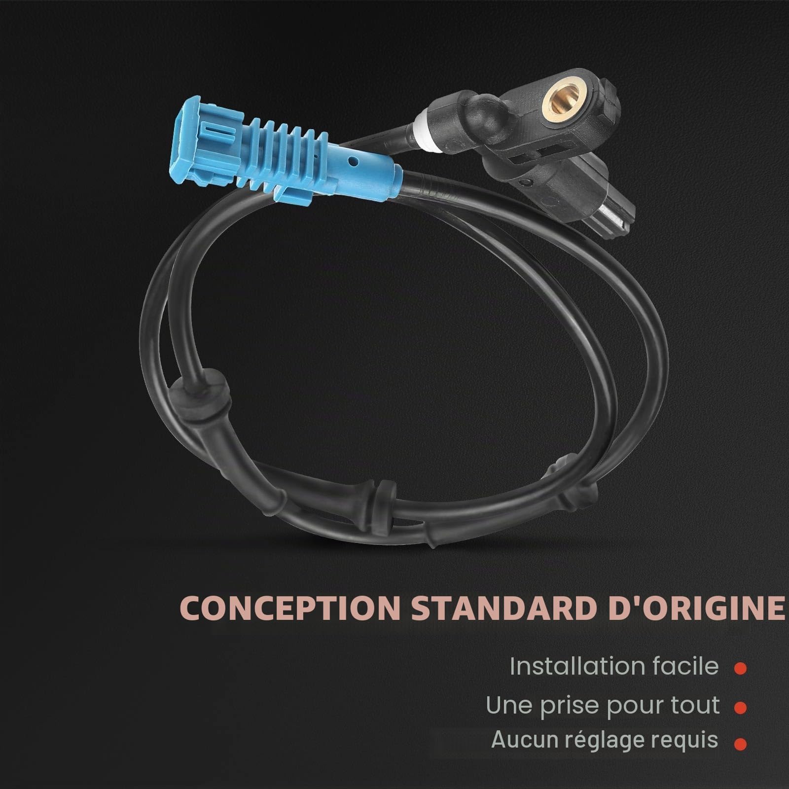 Frankberg 2 capteurs de vitesse de roue ABS arrière gauche droite 454577 | Compatible avec: 206 SW 2E/K, 206 CC 2D, 206 Hatchback 2A/C