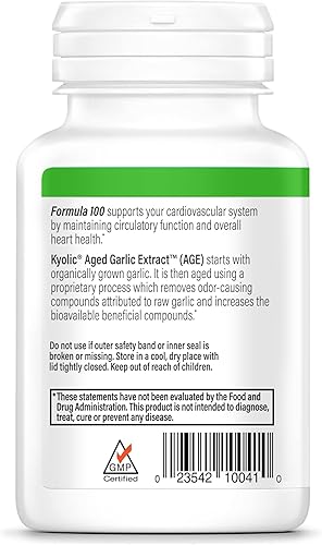 Miniatura 7 de Cápsulas con extractos de ajo añejado Kyolic fórmula 100 original cardiovascular 1542380 Value Not Found 1 1
