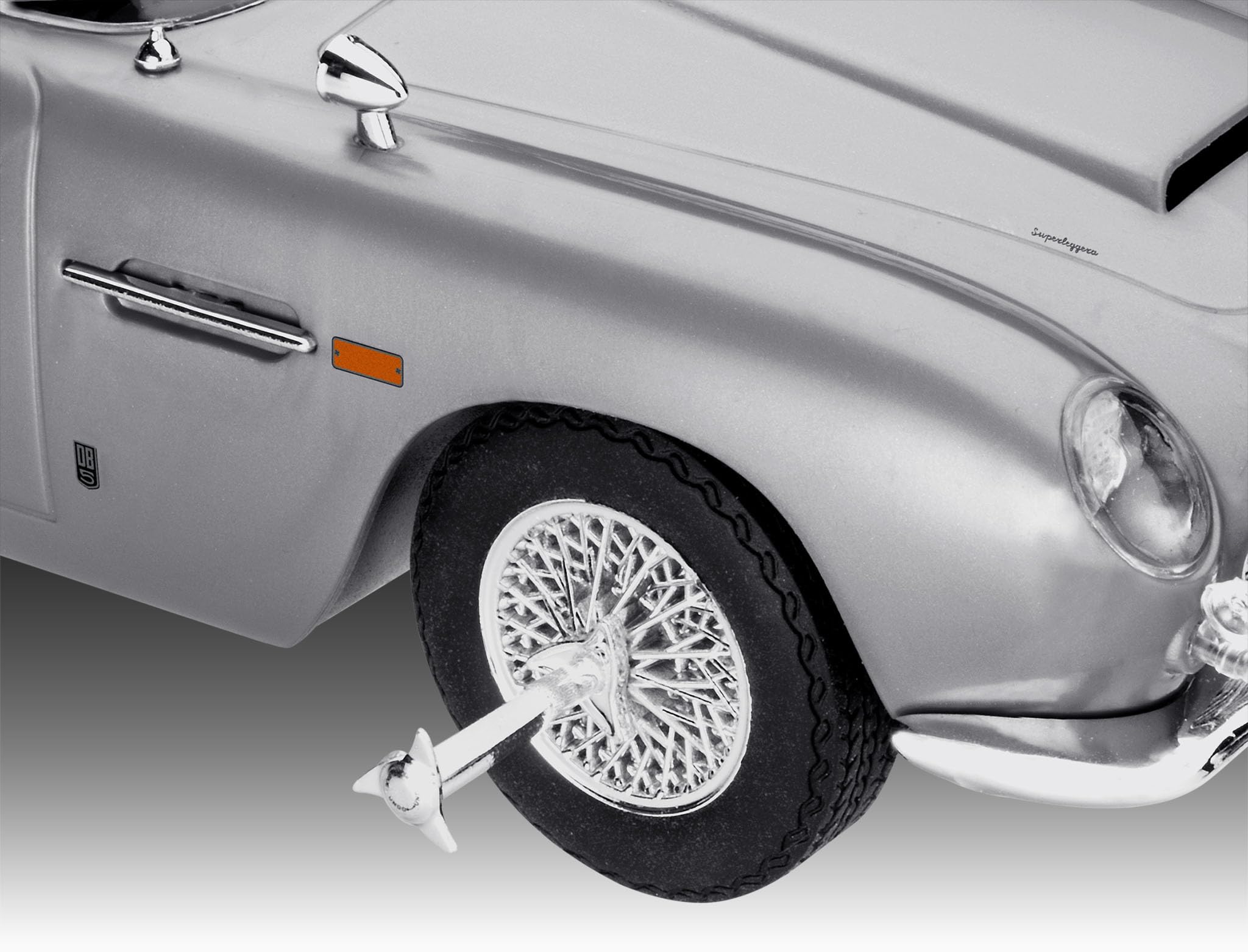 Revell 07746 James Bond Aston Martin DB5 (Click System) Skala 1:24, niezabudowana, wstępnie kolorowa, zatrzaskowa (bez kleju), zestaw modeli plastikowych