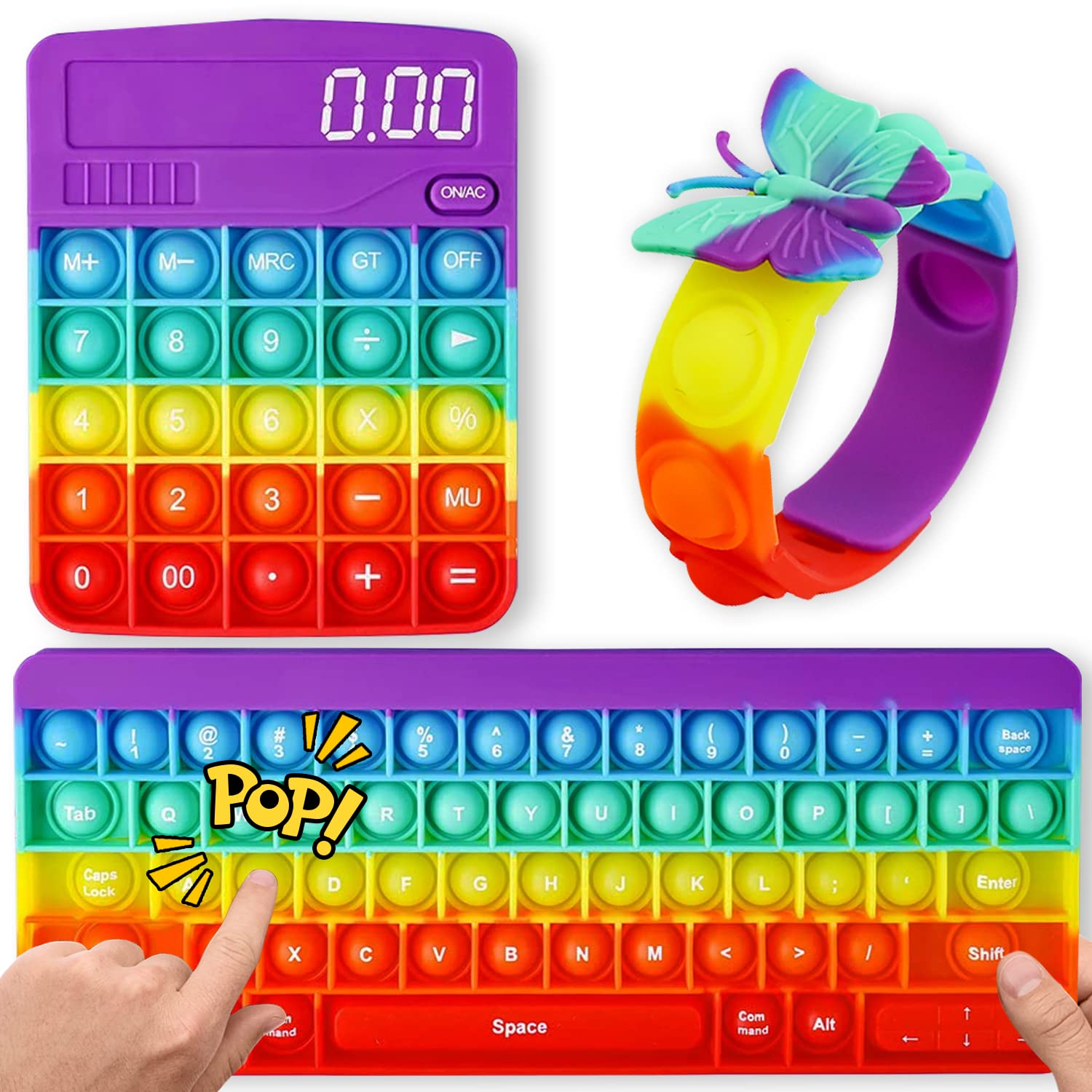 Amazon | Sanquuqoo プッシュポップ スクイーズ玩具 ポップイット 無限