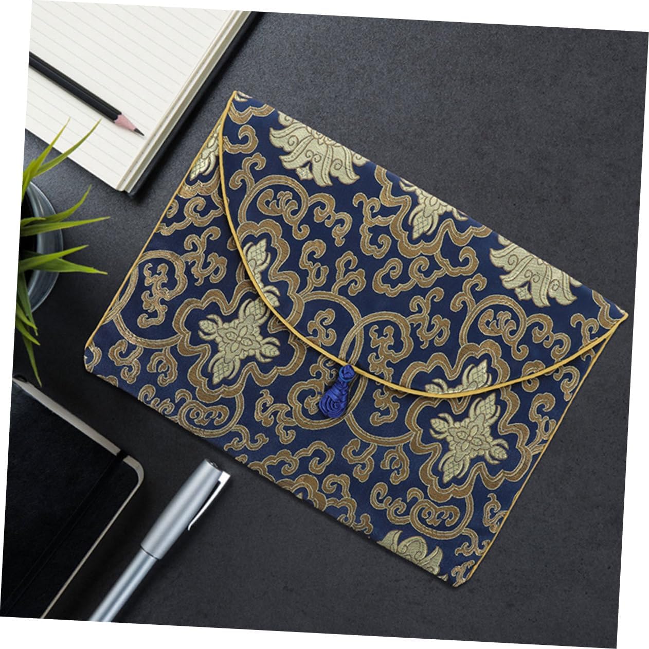 Veemoon 2pcs Scriptures Bag Chinese Style Brocade Pouch Decorative Wrapping Bag for Bible Storage for Friends