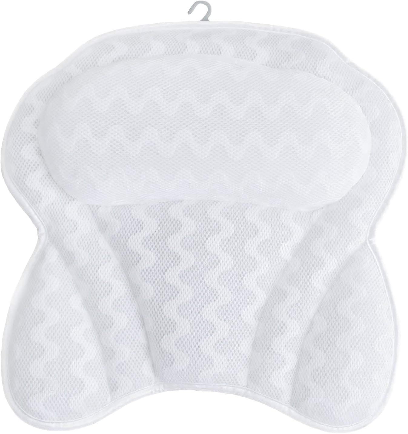 Bath Pillow By Soothing Company | Bathtub Cushion for Neck, Head, Shoulder and Back Support | Jacuzzi Hot Tub Headrest and Bath Tub Pillow Rest | Bath Accessories | Luxury Spa Comfort