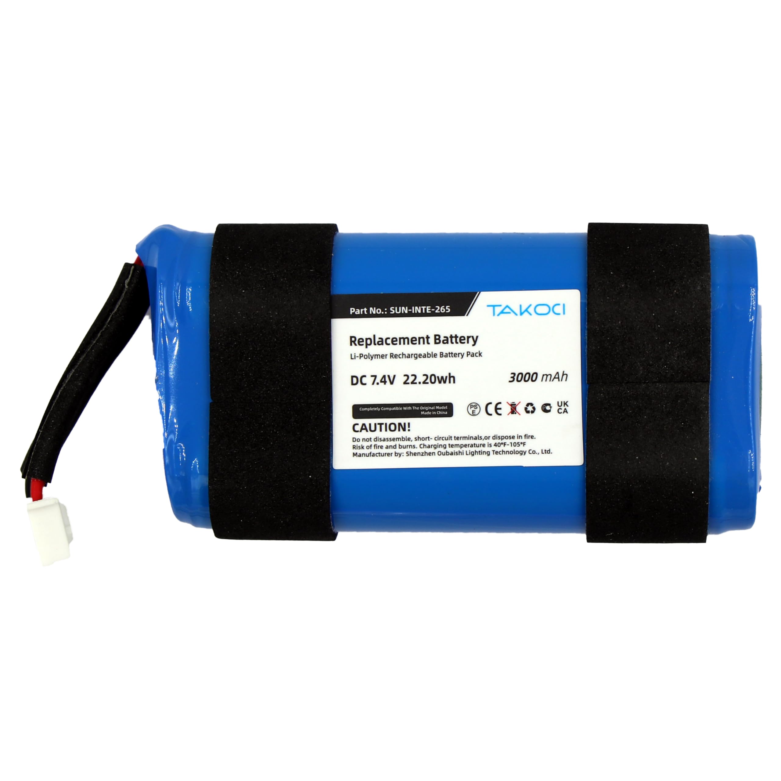 Replacement Battery for JBL PartyBox On-The-Go,fits SUN-INTE-265,3000mAh/22.20Wh