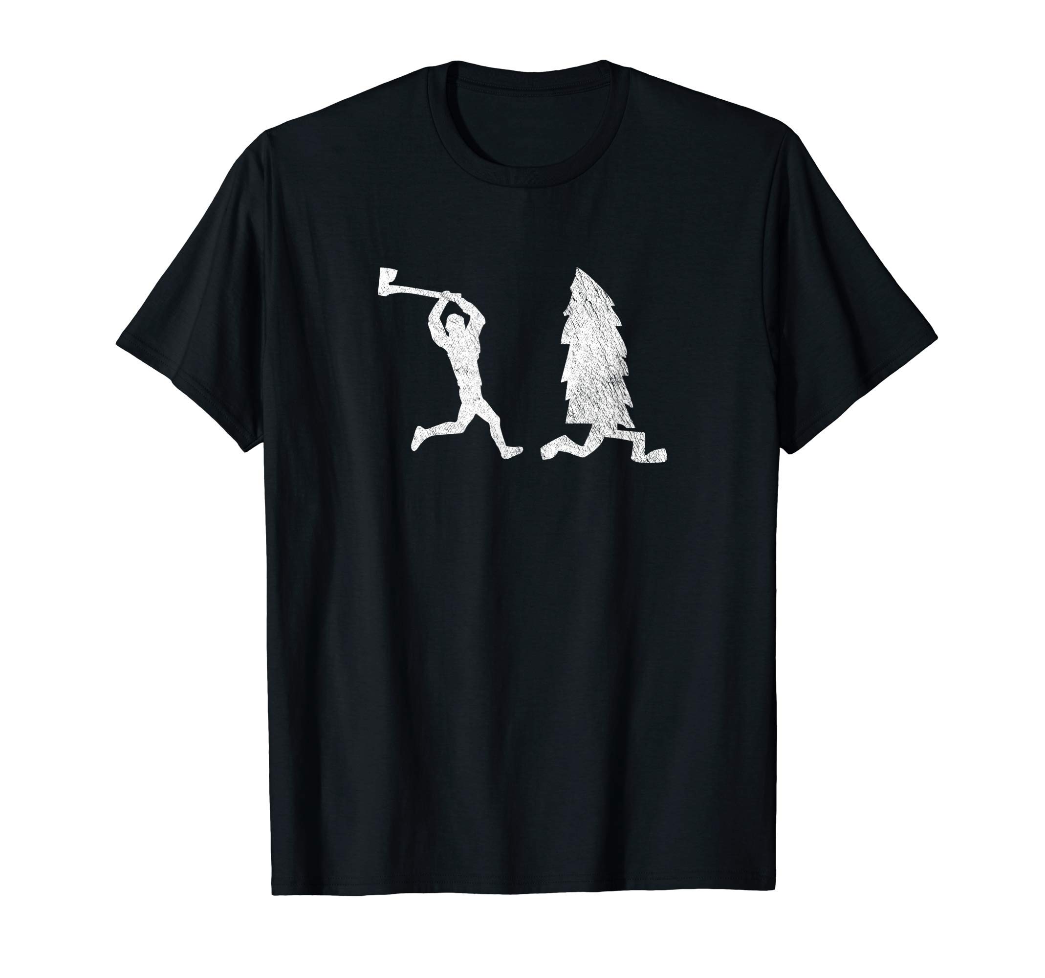 Cre9tiveLumberjack hunts christmastree | xmas | christmas | Axe T-Shirt
