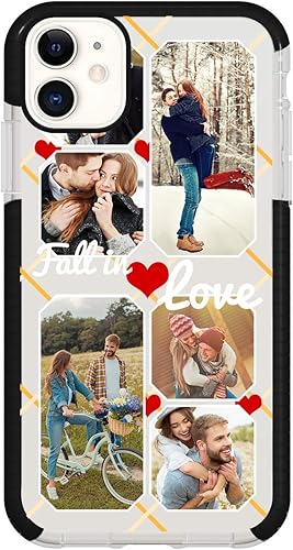 Styletify Funda de teléfono con foto personalizada para iPhone 11, collages de múltiples imágenes, funda de impacto personalizada a prueba de