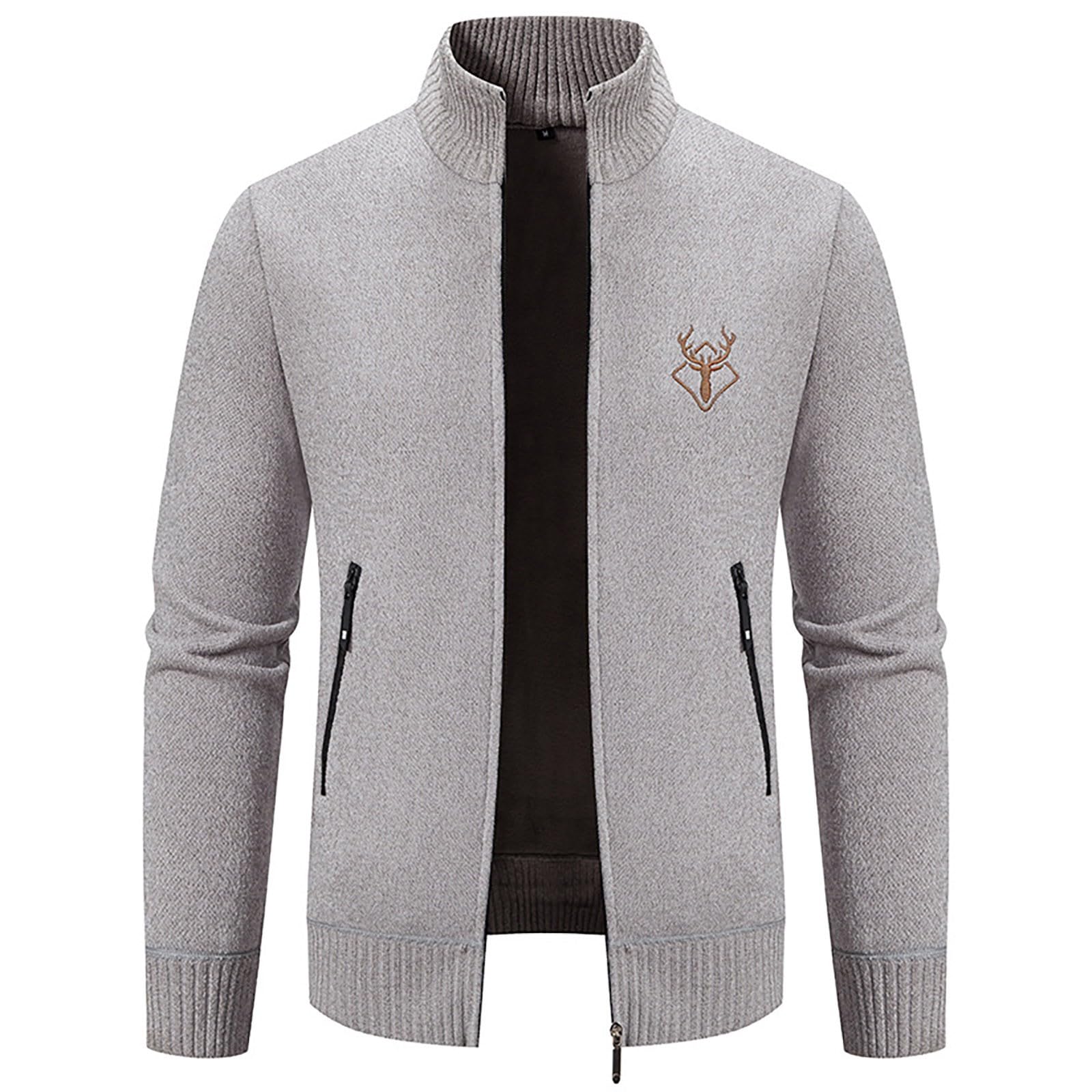 Generisch Trachtenjacke Herren Trachtenjanker Trachten Strickjacke Mit Reissverschluss Trachtenjacken Janker Langarm Strickjacken Cardigan