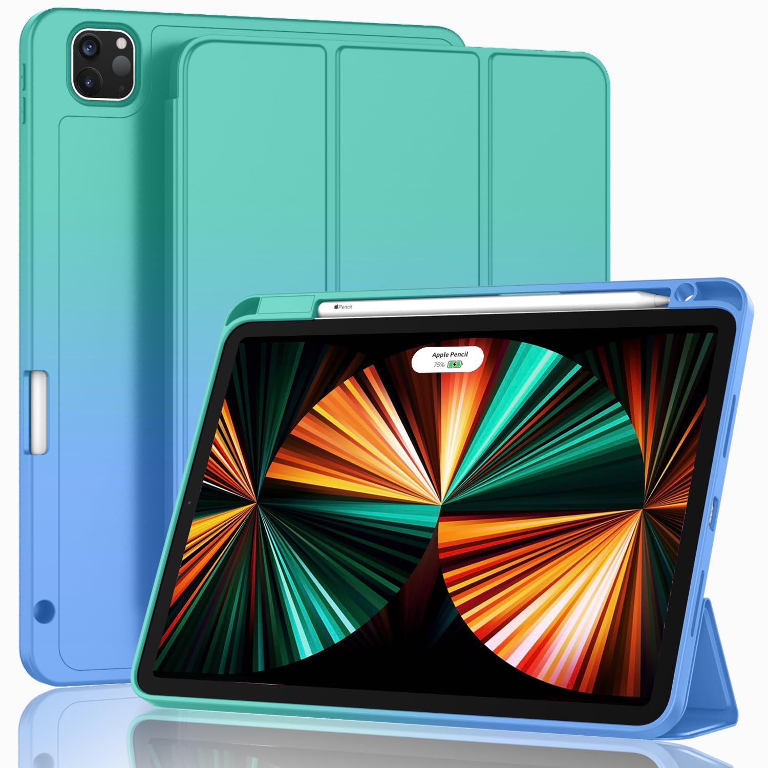 ZryXal New iPad Pro 12.9 Inch Case 2022/2021/2020(6th/5th/4th Gen