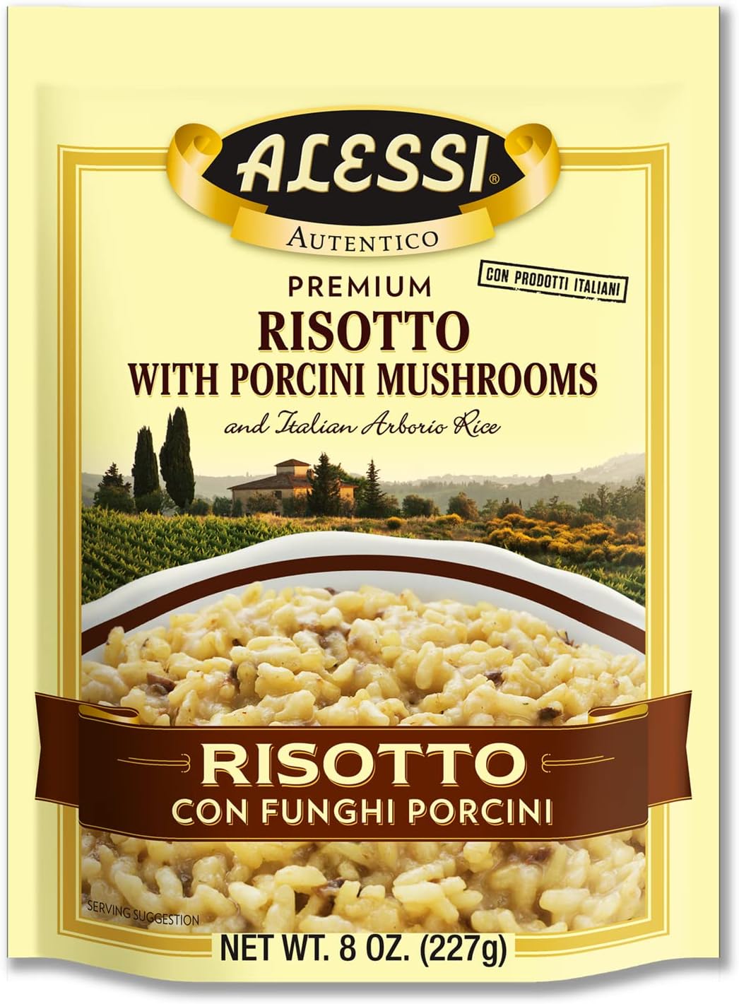 Alessi Funghi Risotto With S 8 Ounce Packages One Size Porcini Mushroom