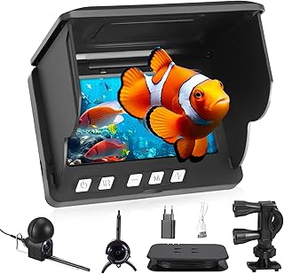 Fishfinder, Unterwasserkamera Angeln, Weitwinkel-Infrarot-Nachtsicht,Unterwasserkamera Fischfinder mit 220° HD Kamera und 30m Kabel für alle Gewässer - Angelkamera für Angler und Abenteurer