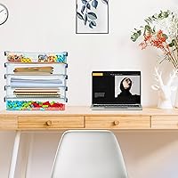 Vista 9 de Juego de 2 cajas de almacenamiento de 5.5 cuartos de galón, 9 x 13, de plástico, portátiles, con cierre de presión, transparentes, apilables