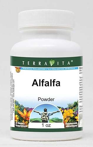 TerraVita Polvo de alfalfa (1 oz, ZIN 518848) - Paquete de 3