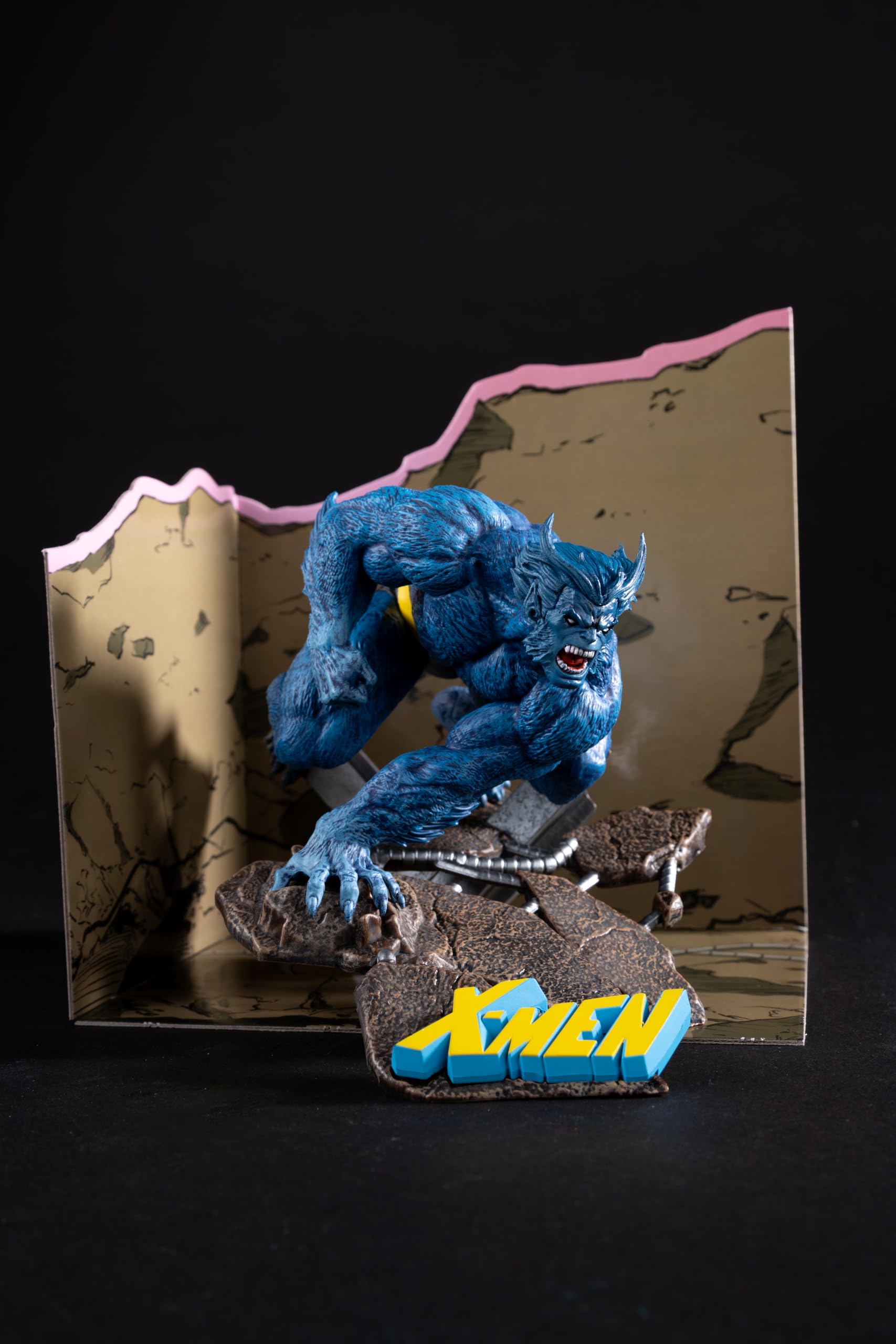 McFarlane Marvel Beast - Juguetes coleccionables a Escala 1:10 con Escena (X-Men #1)