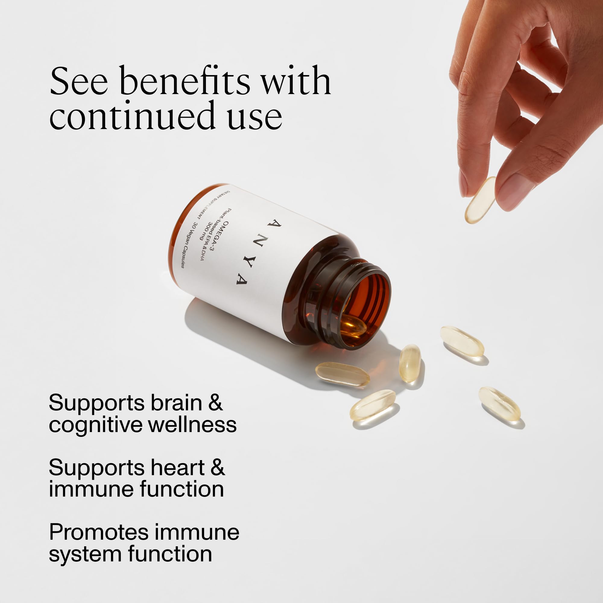 ANYA Vegan Omega-3 with DHA & EPA, 300 mg, Non-GMO Supplement — Amazon image 5