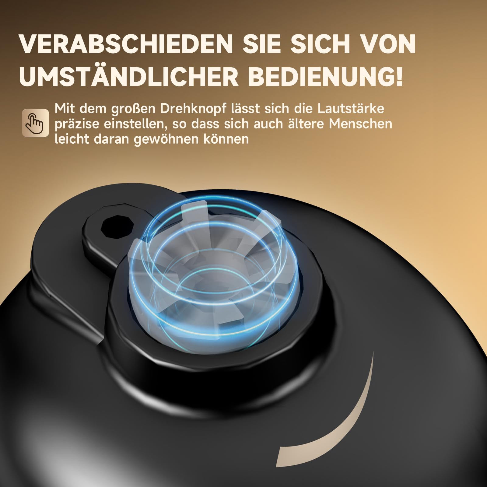 Britzgo Adult Adaptive, Intelligente Geräuschunterdrückung, Ultra-portable Ladetasche, Digitales Display zur Anzeige des Leistungsstands