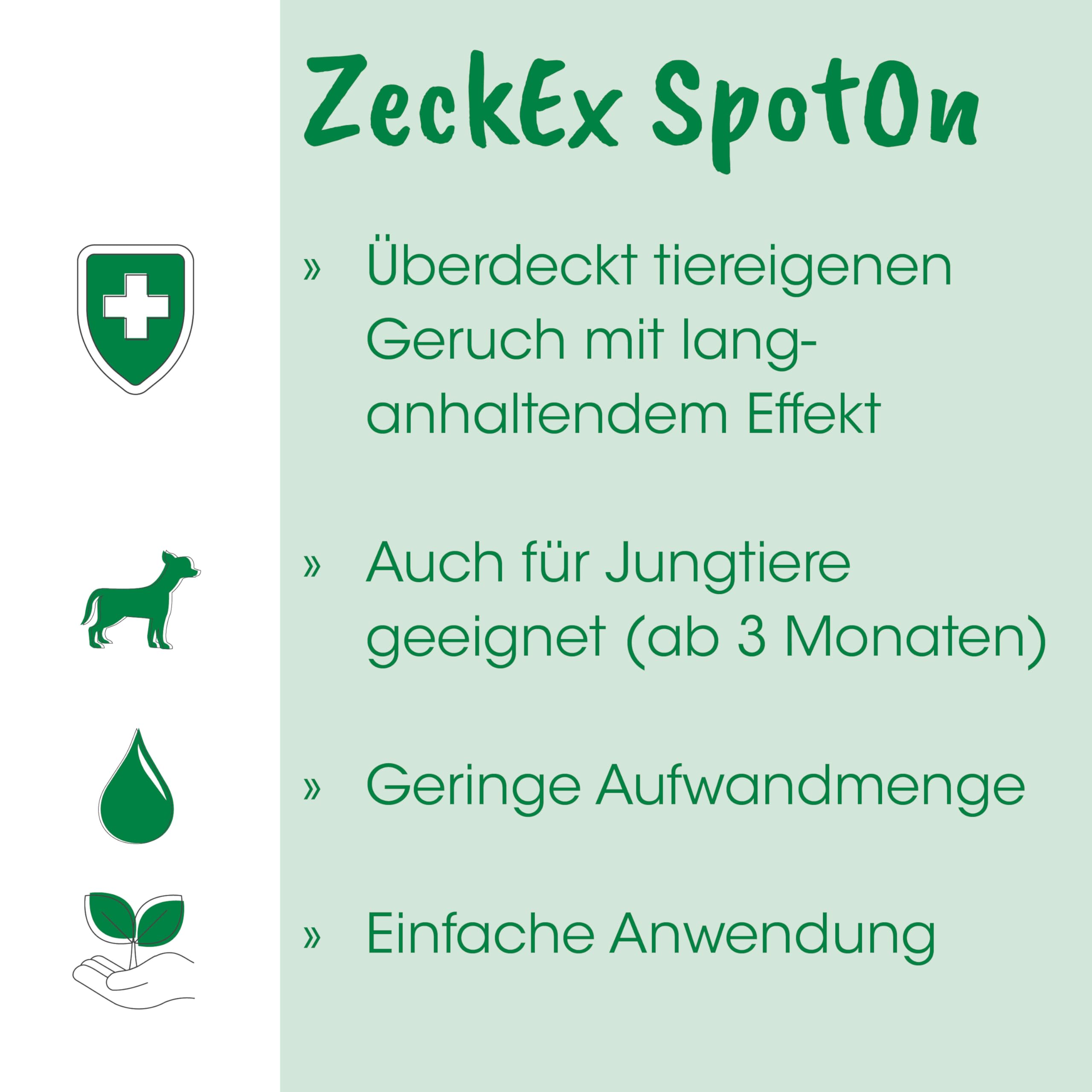 cdVet ZeckEx SpotOn 50ml - Duftöl mit Bio-Ölen mit langanhaltenden, maskierenden Eigenschaften gegen Lästlinge wie Zecken
