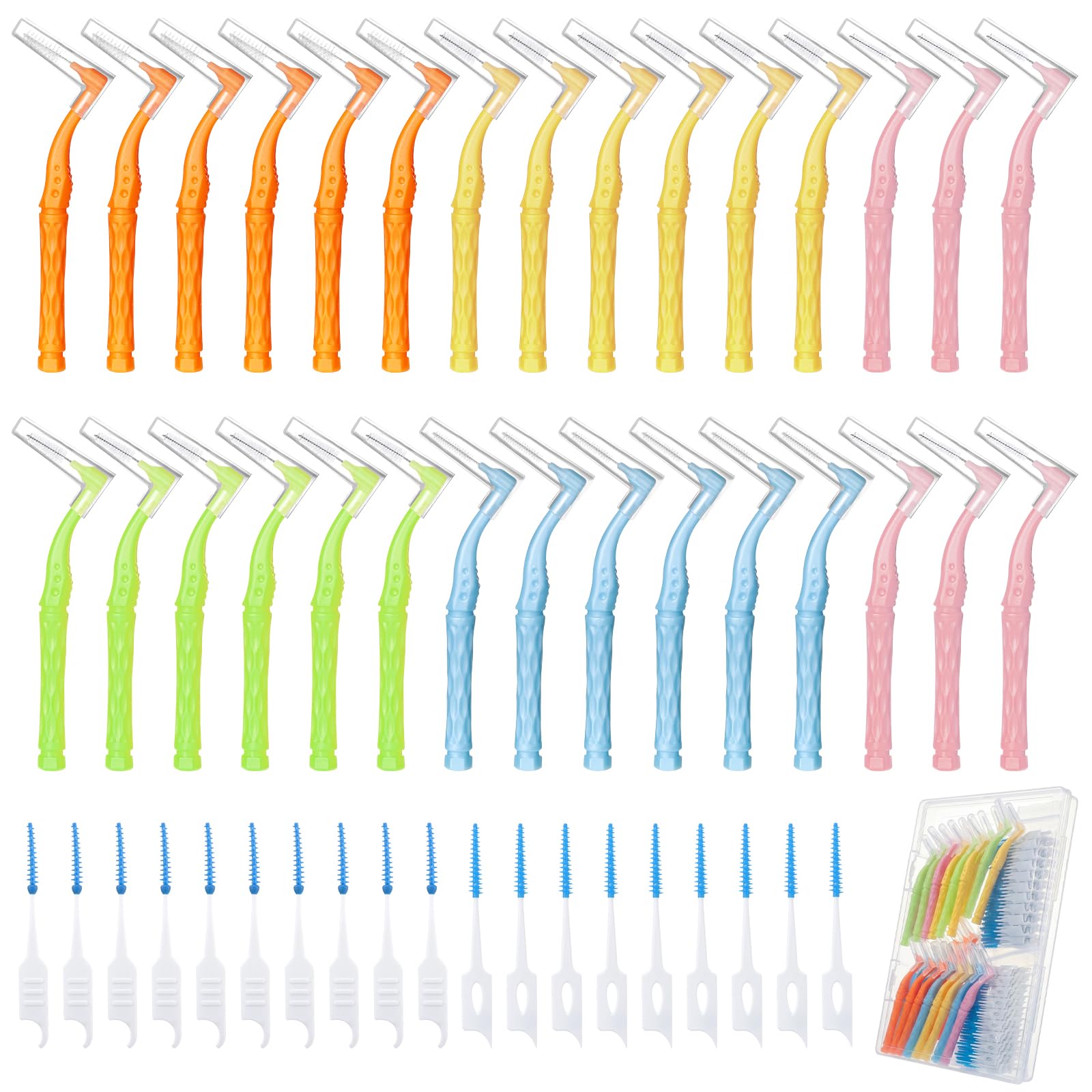 230 PCS Braces Brush interdental Brushes Between Teeth Soft Dental Floss Picks Toothpicks Dental Brush Braces Flossers for