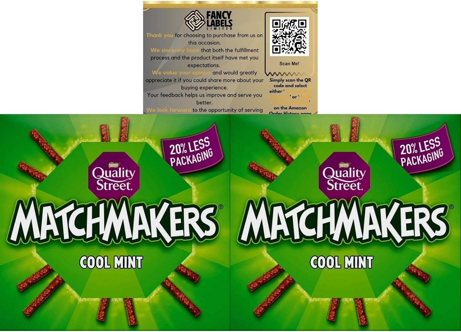 Chocolate Box Bundle with Matchmakers Quality Street Cool Mint