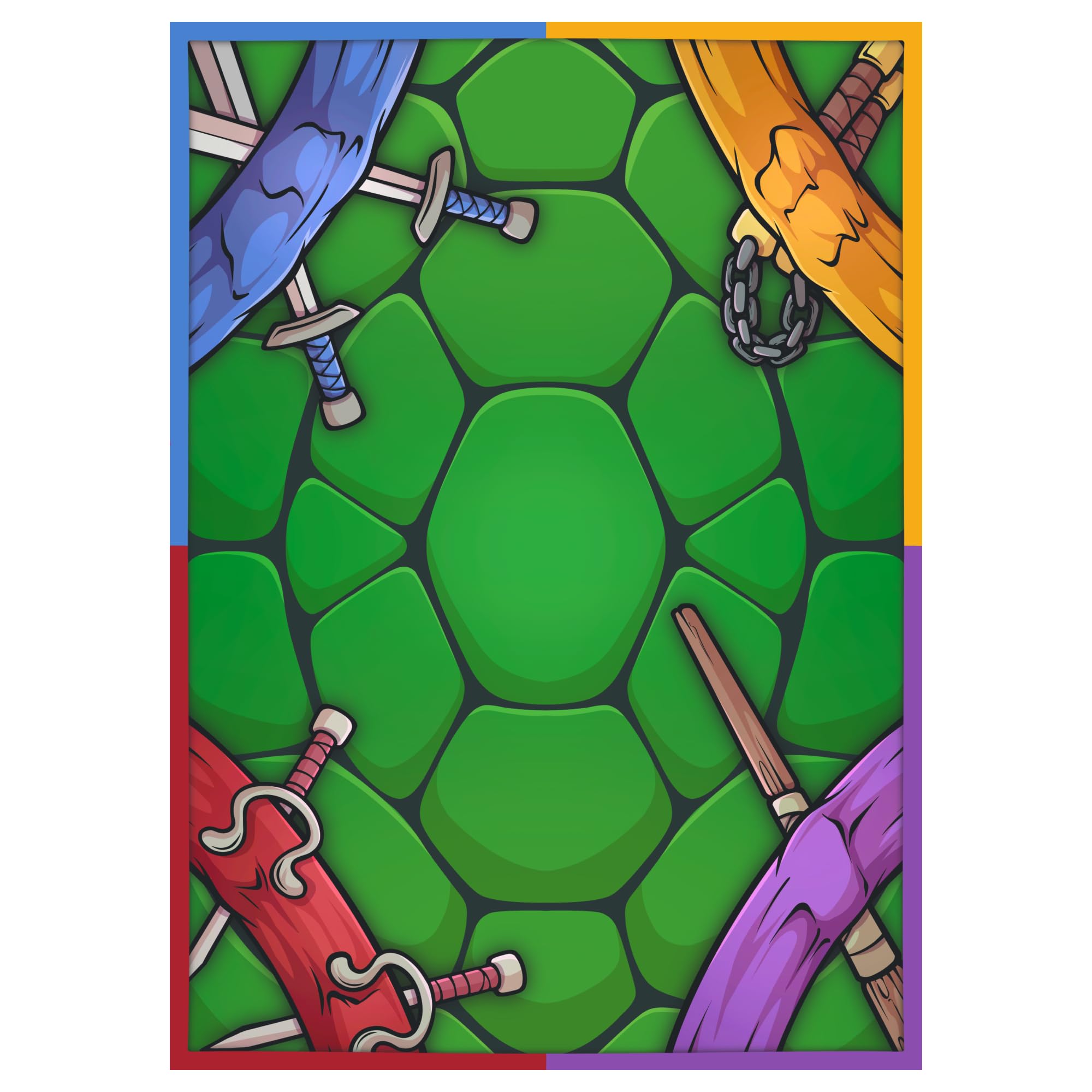 tmnt card sleeves Soft Card Sleeves for Standard Size Cards (100) – Card-Binder.com main image 1