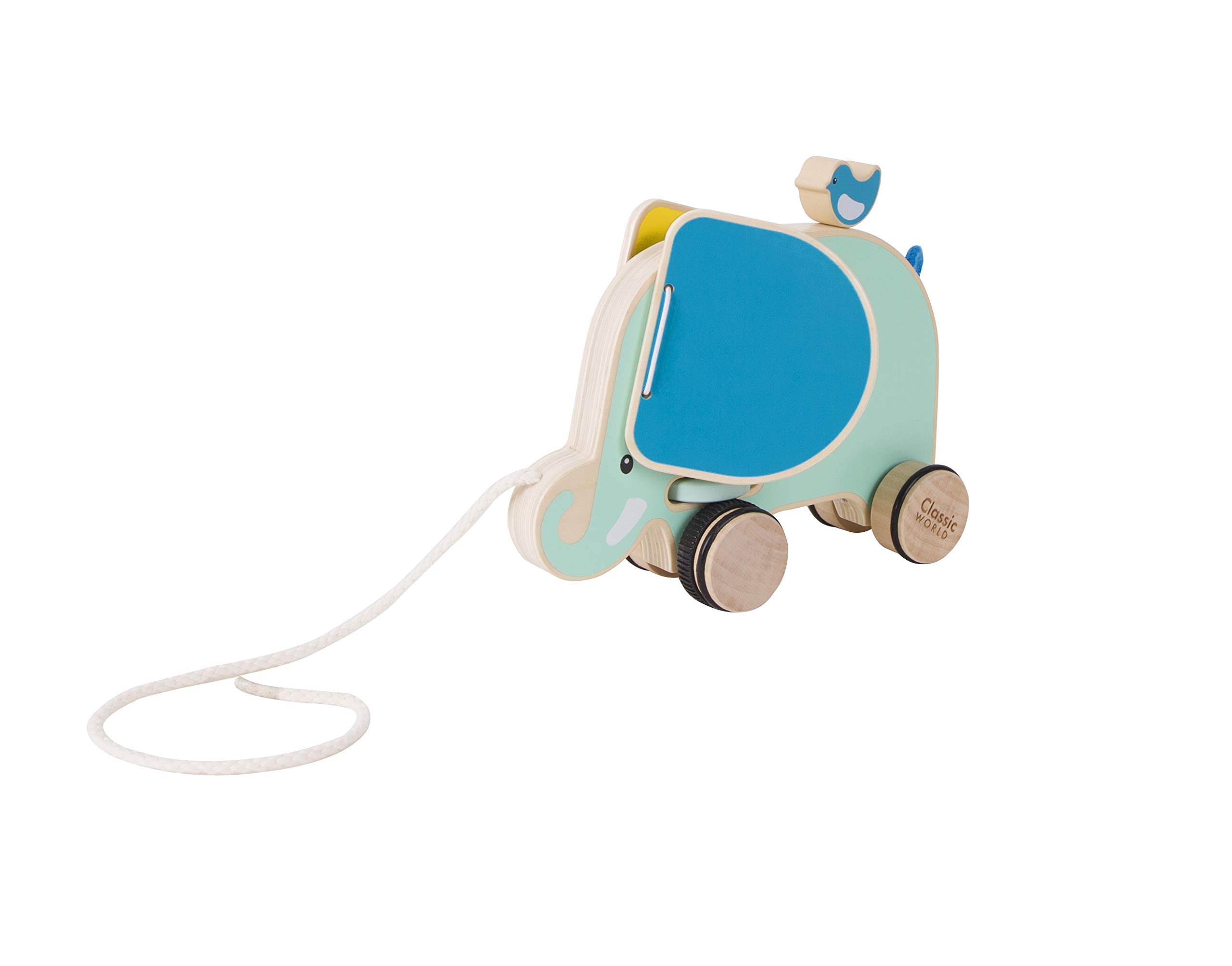 Classic World Pull éléphant idée cadeau de naissance original bois - 7