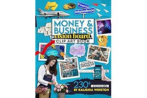 Money and Business Vision Board Clip Art Book: Financial Success