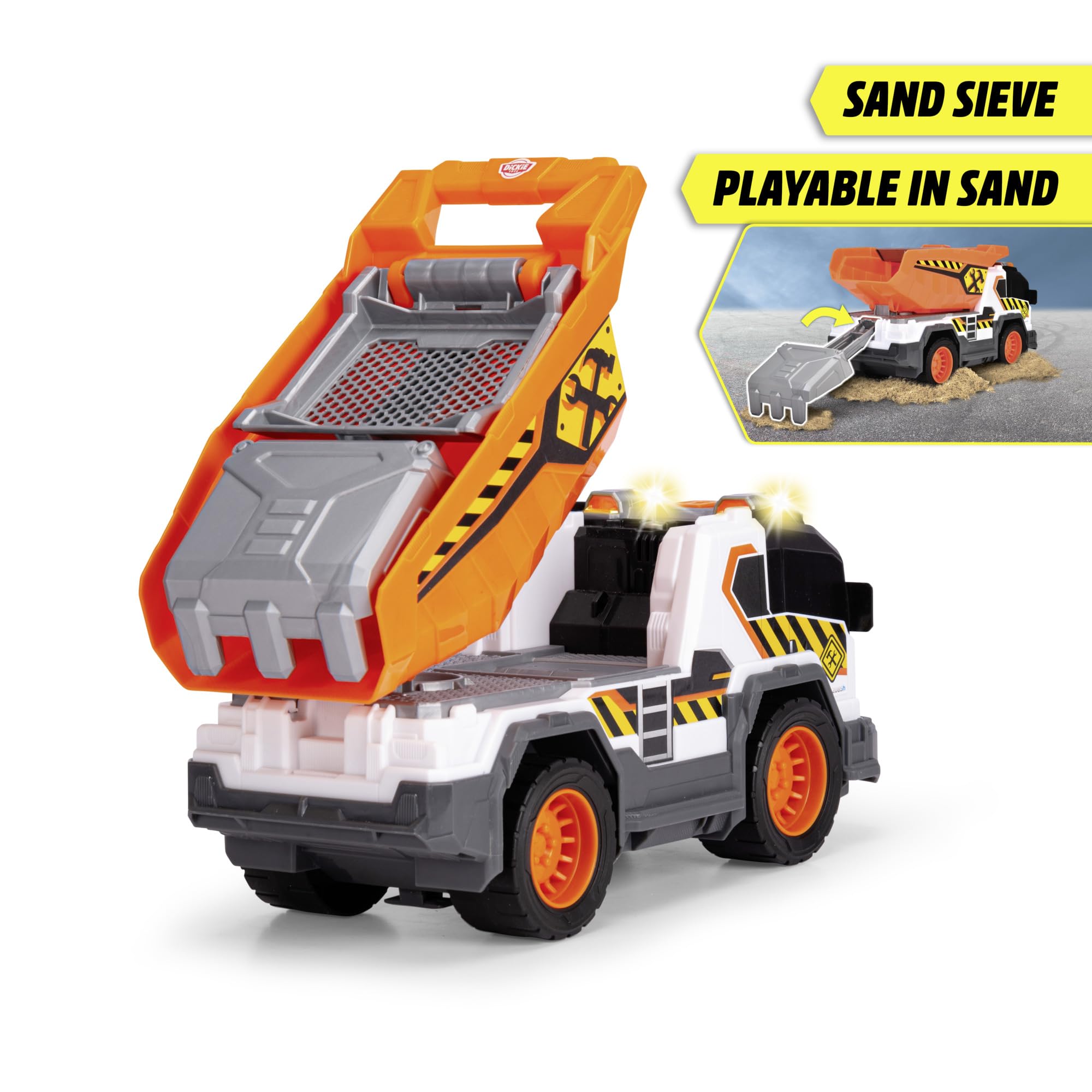 Amazon.com: Dickie City Heroes Work 30 cm Dump Truck with Light