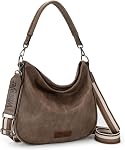 Wrangler Hobo Bags Large Crossbody Bags for Women Shoulder Purses with Striped Cotton Straps
