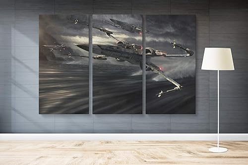 Miniatura 4 de X Wing Star Wars Canvas Art Wall Art Home Decor - Various Sizes (5 Pieces Mega)