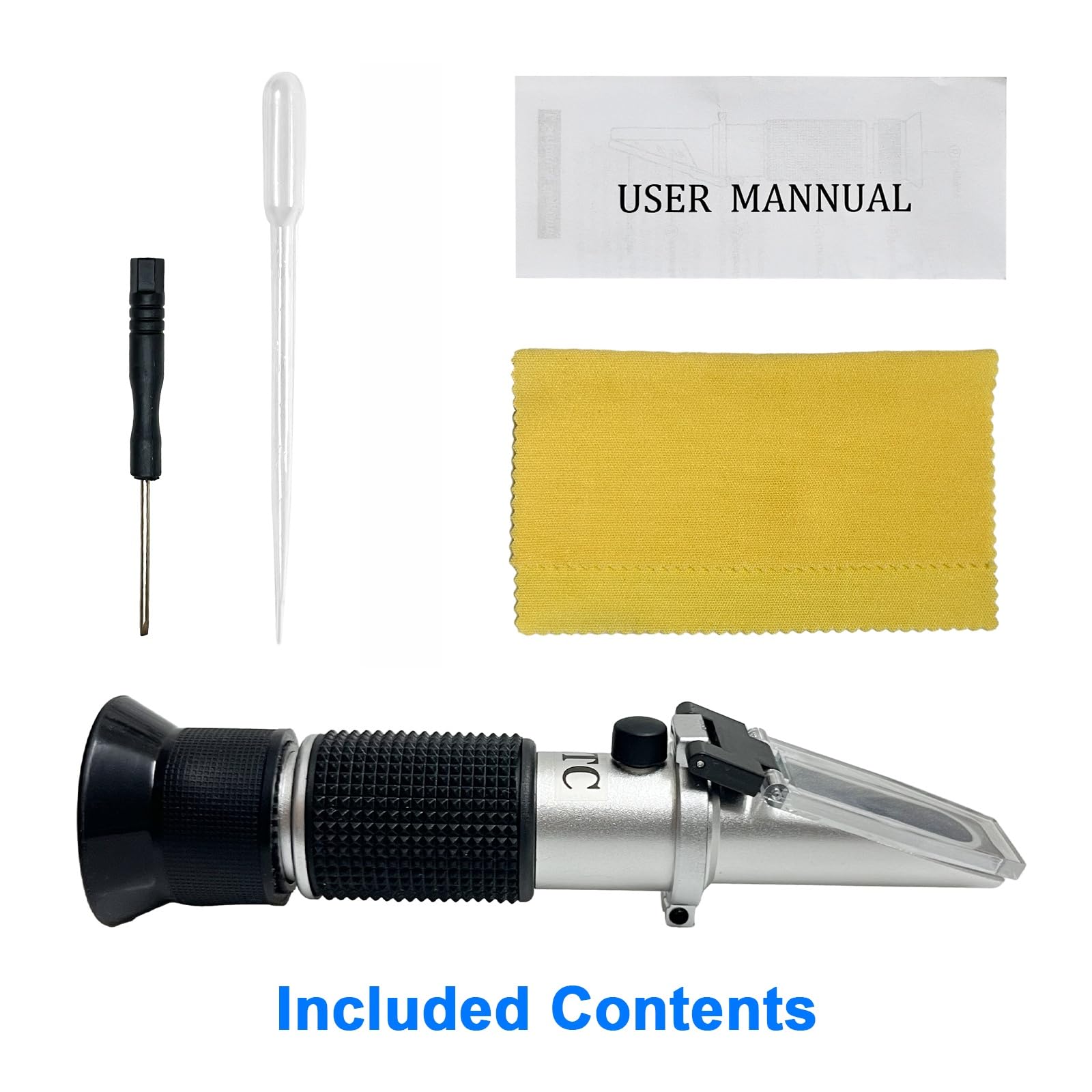 Wine Refractometer Kit - Brix, Alcohol & Baume -5 Wine Refractometer Kit - Brix, Alcohol & Baume -5