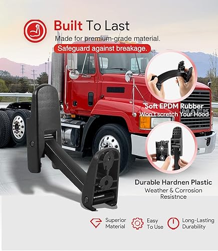 Miniatura 4 de 315-5502 315-5503 Kit de pestillo de capó resistente para Kenworth T170, T270, T330, T370, T660  Peterbilt 325, 335, 337, 340, 348, 384, 386, 567,