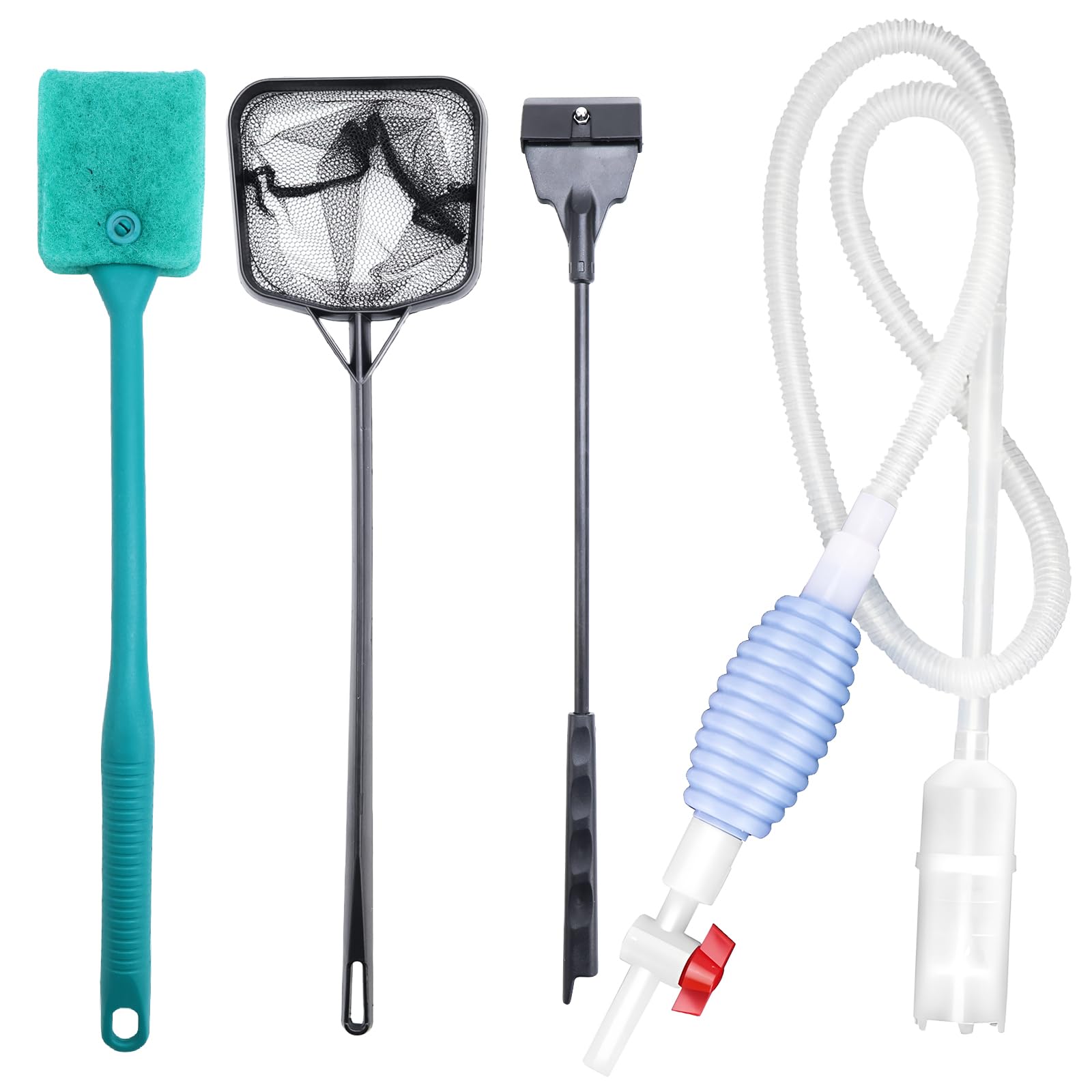manual pump aquarium manual pump molmbel gravel cleaning kit vacuum water change aquarium piston floor cleaning accessories contains algae detergent, pond piston