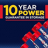 Vista 2 de Rayovac D Batteries, Fusion Premium D Cell - Batería alcalina, 4