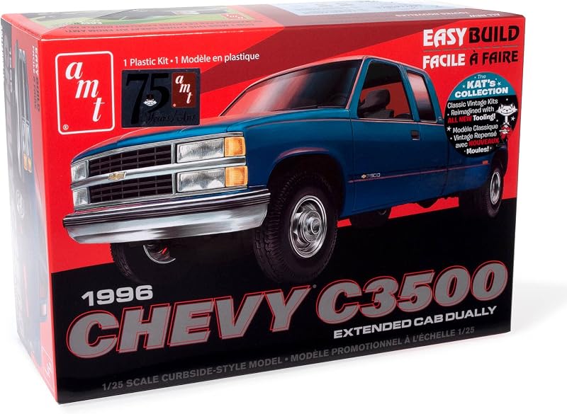 1996 Chevrolet C-3500 Dually Pickup Easy Build New Tooling 1:25 Scale Model Kit