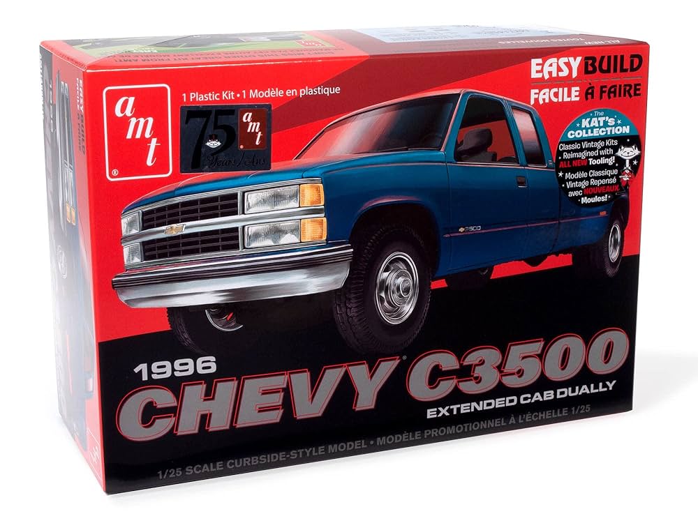 自動車 1/25 Chevy SILVERADO C-3500 Dually 1/25 1996 Chevrolet C-3500 Dually Pickup : Amazon.fr: Jeux