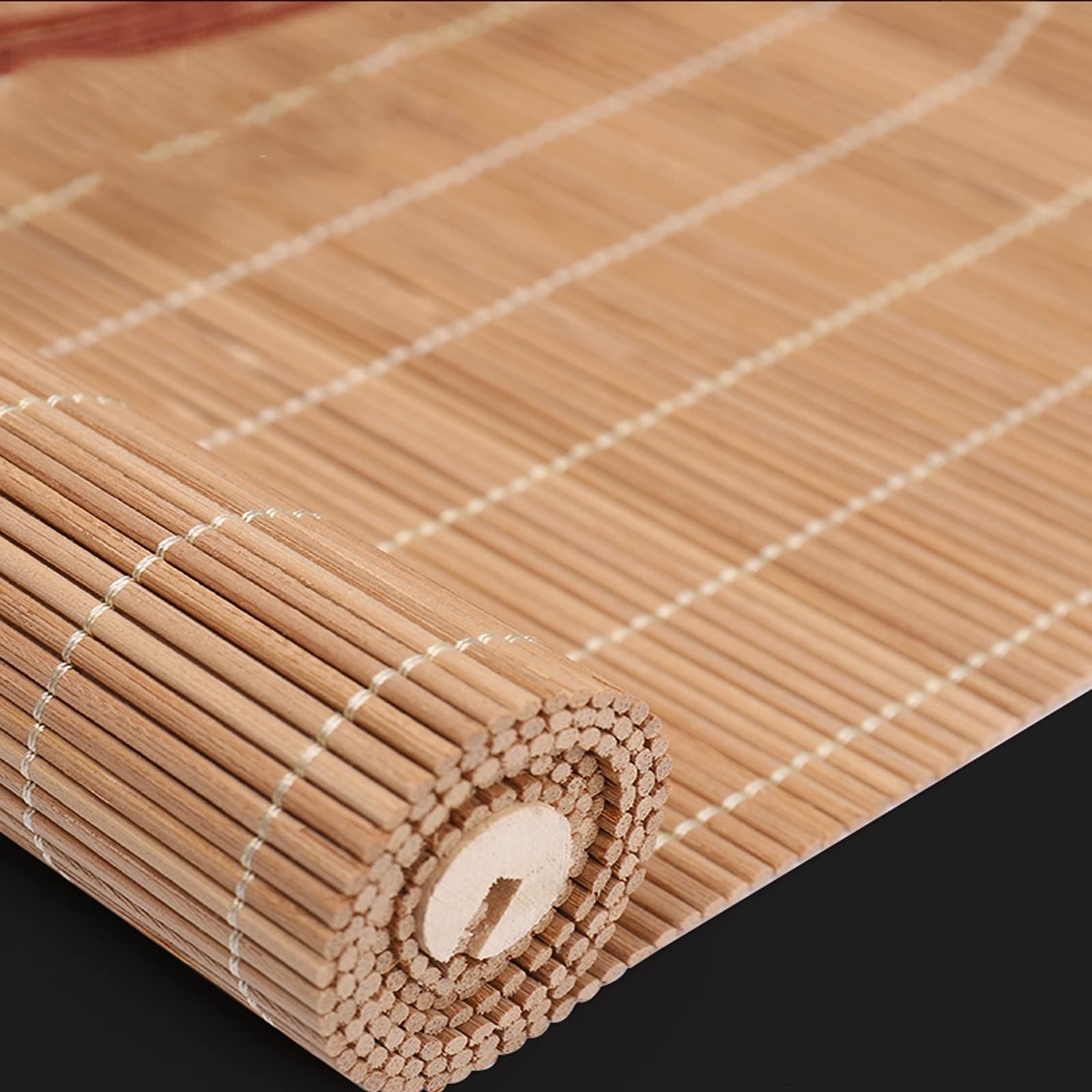 Bamboo Woven Roman Shades,60% Sunshades Light Filtering Roll Up Shutters,Decoration Curtain For Patio Porch Windows Doors,with Lift,Customizable(W70xH100cm/28x39in)