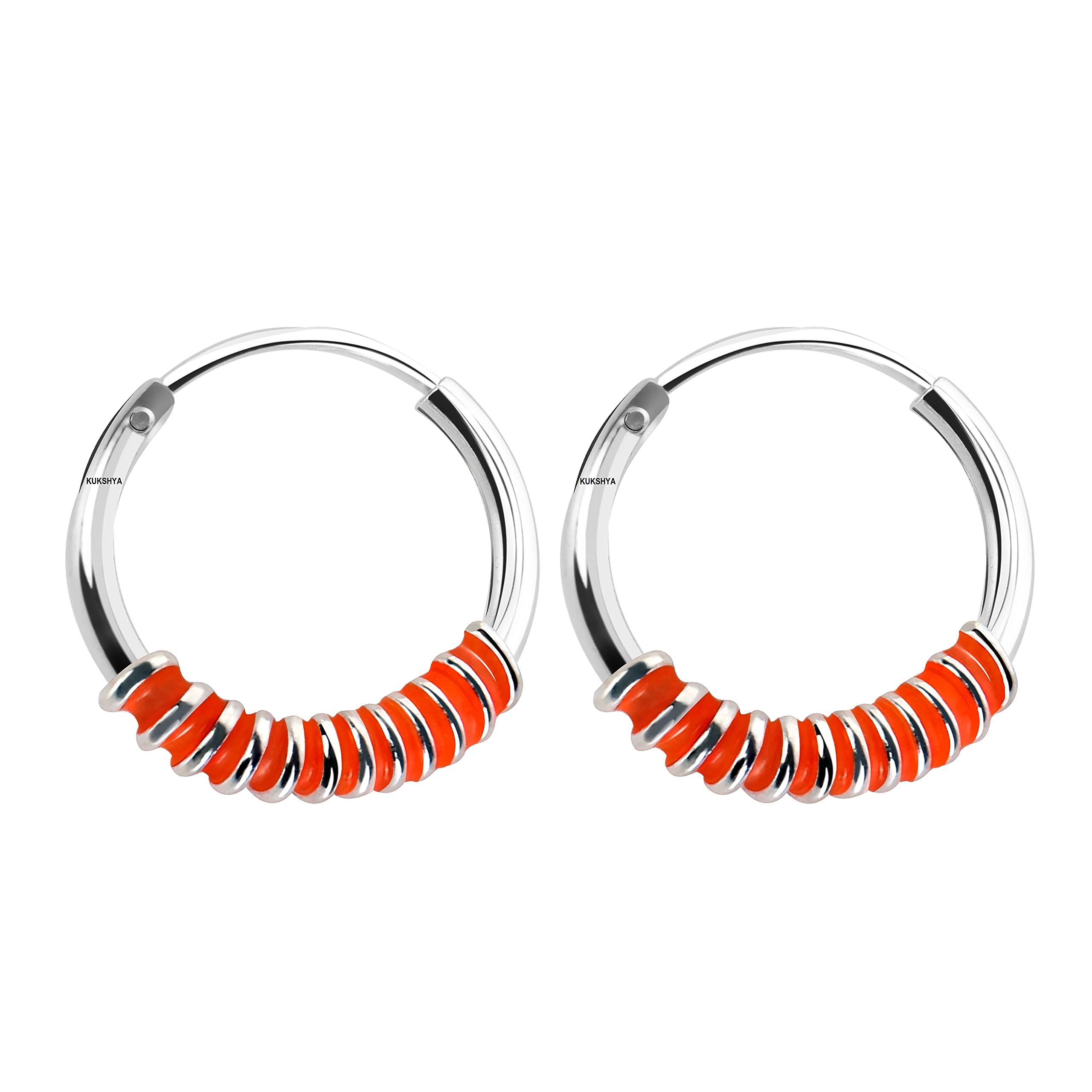 See full amazon price history chart for KUKSHYA JEWELLERS Exclusive 925 Pure Sterling Silver Meena Orange Hoops Earrings | 14MM Small Size for Girls, Baby Girls & Women KUKSHYA JEWELLERS Exclusive 925 Pure Sterling Silver Meena Orange Hoops Earrings | 14MM Small Size for Girls, Baby Girls & Women (B099PWMX94) Amazon Price History, Amazon Price Tracker