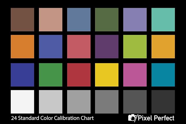 Pixel Perfect Camera Color Correction Card  (Set of 2) - 4" x 6" for Photo and Video - Reference Tool Grey Card Target White Balance Exposure Temperature Color Calibration Chart