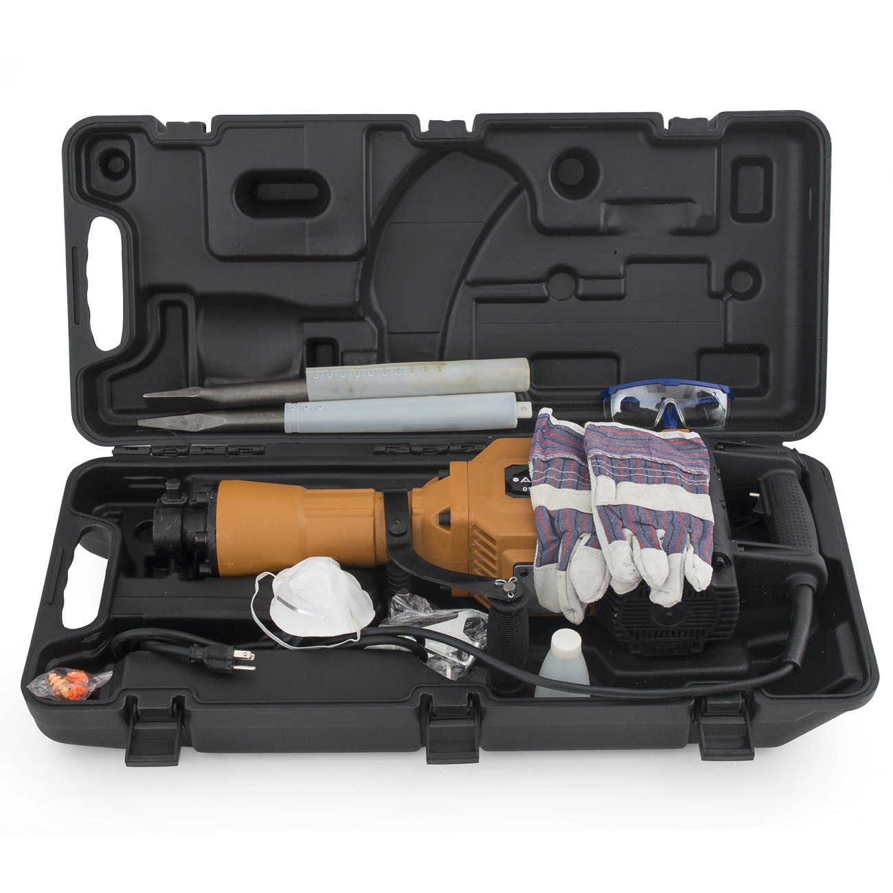 ARKSEN 2800W Electric Demolition Jack Hammer DIY Heavy Duty Concrete