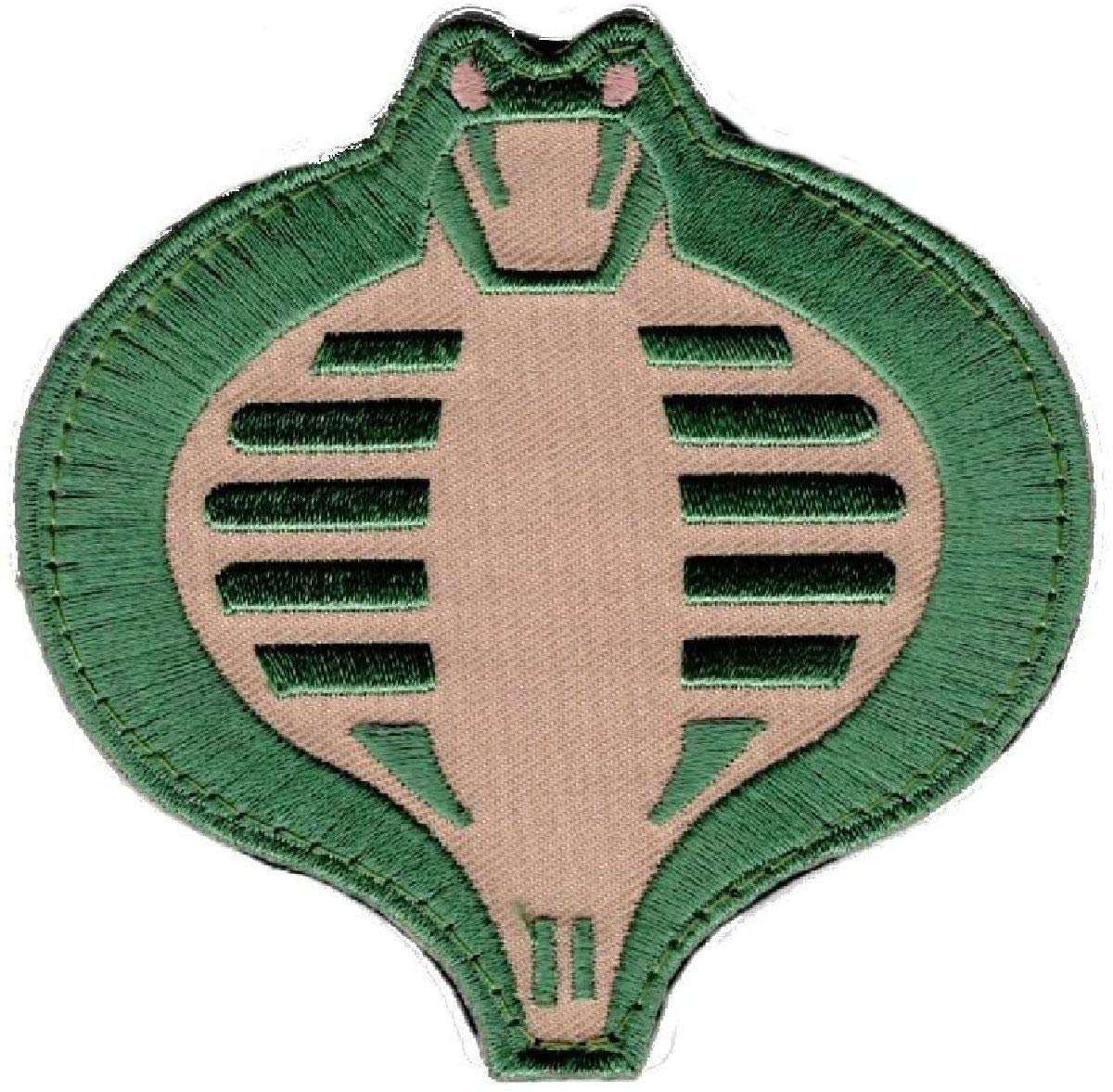 GI Joe Cobra Commander Officer Style 6 Black & Silver Embroidered Patch Set 2 e GI Joe Cobra Commander Officer Style 6 Black & Silver Embroidered Patch Set 2 e