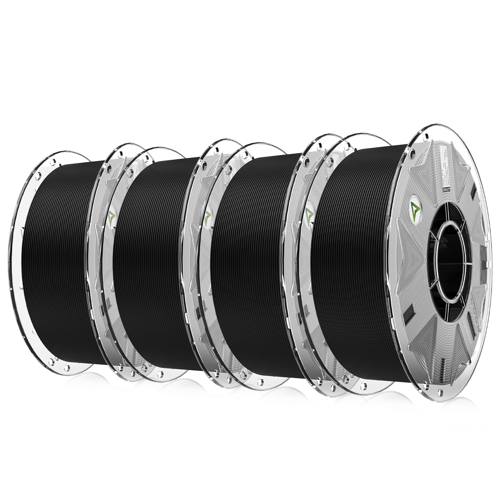 Creality Filamento RFID Hyper PLA ad alta velocità, 30-600 Mm/s, PLA iper 4Kg (8.8 lb), bobina da 1,75 mm, per CFS, adatto per K2 Plus Combo e la maggior parte delle stampanti 3D, 4 nero