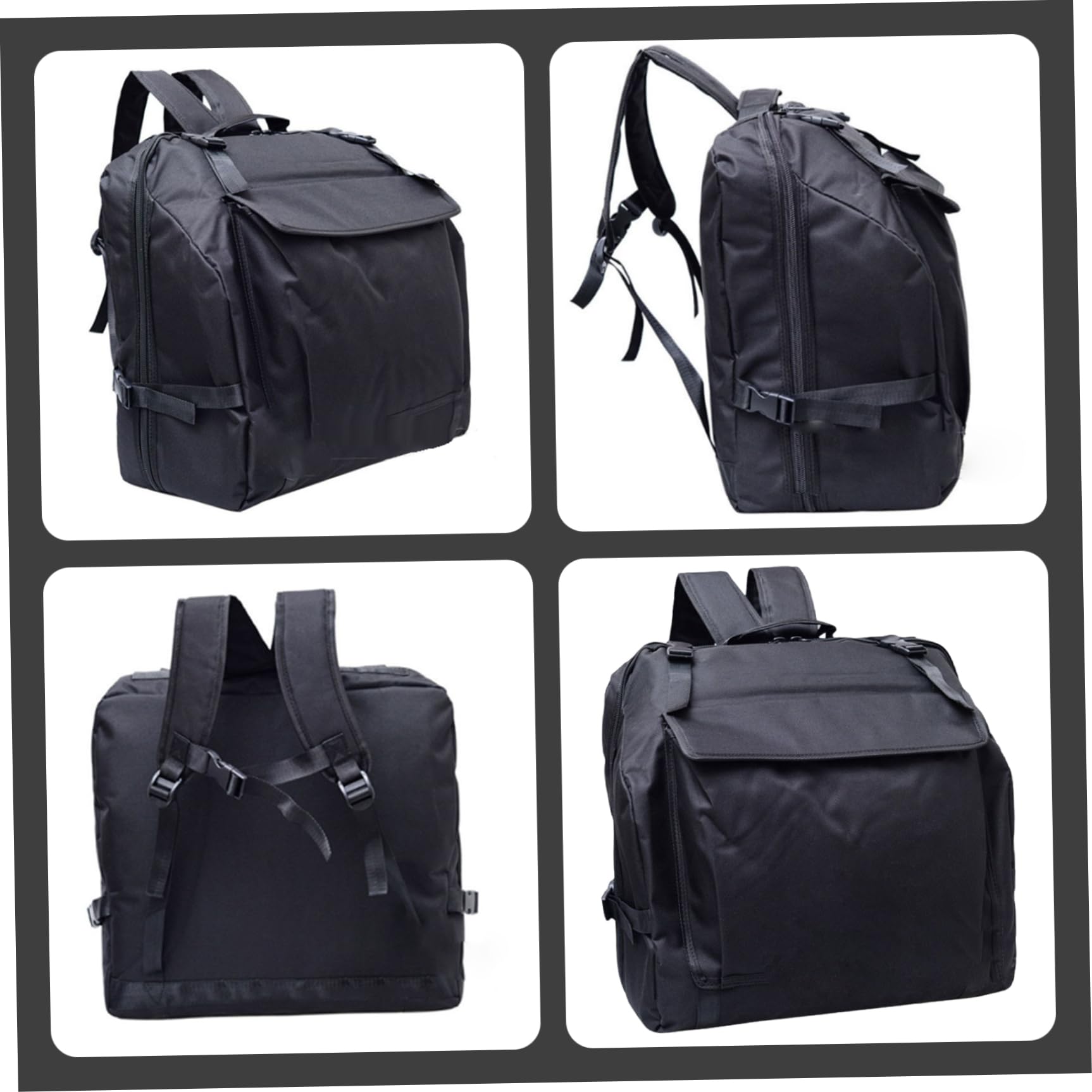 Housse de Transport pour accordéon, 45, 7 x 43, 2 x 25, 4 cm, épaisse et rembourrée, avec Bretelles réglables, Sac à Dos en Tissu Oxford imperméable pour accordéon 60 Basses.