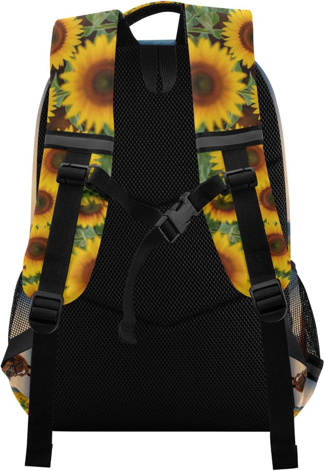 ALAZA Horse Sunflowers Backpacks Travel Laptop Daypack School Book Bag for Men Women Teens Kids