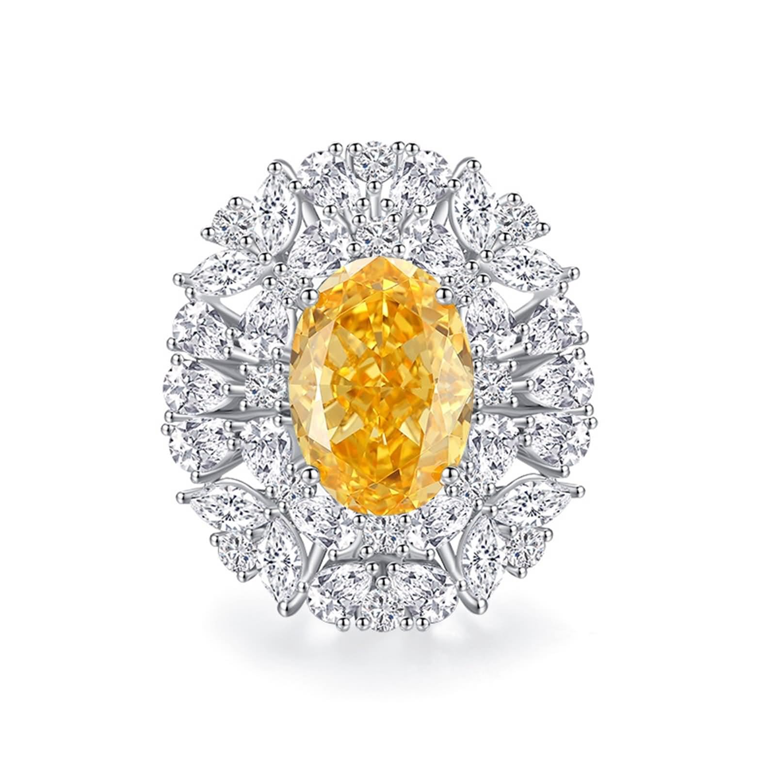 Anello di promessa gotico, anello nuziale di lusso da donna, regalo unico
