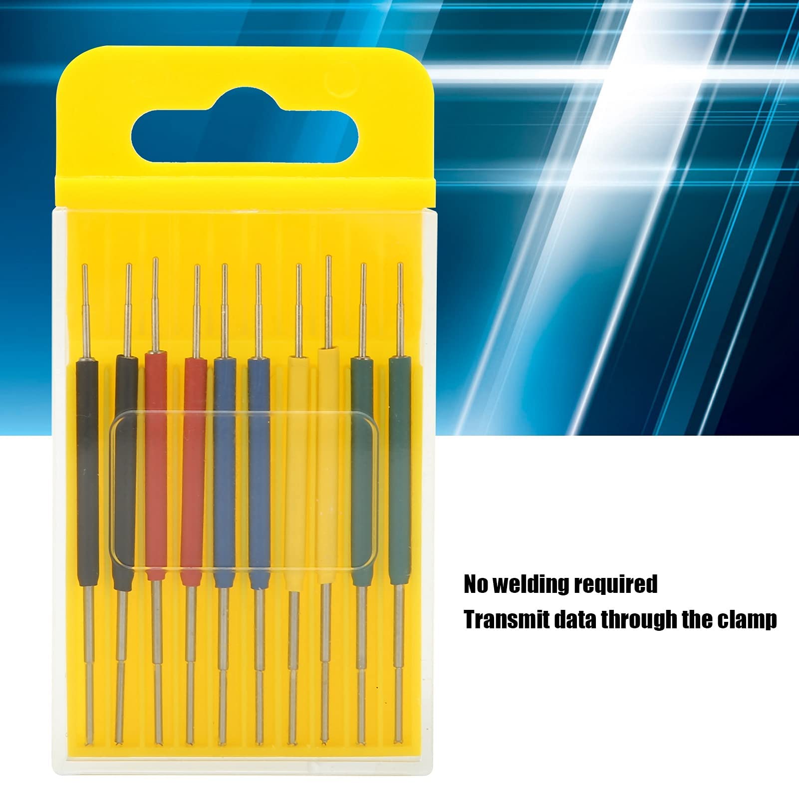 10 sztuk Micro IC klips hakowy ABS IC przewody pomiarowe Mini klip element elektroniczny do analizatora stanów logicznych generator sygnału programatora;